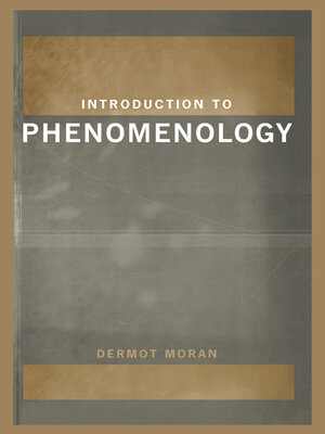 cover image of Introduction to Phenomenology